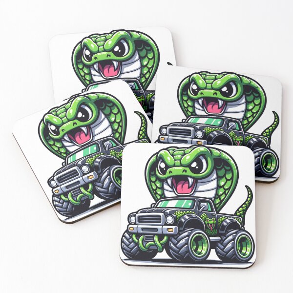 Item preview, Kawaii Snake Monster Truck designed and sold by Redblackman.