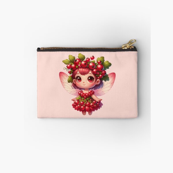Item preview, Cassis Fairy with Red Currants and Wings Manga Anime Kawaii Chibi Girl Fruits Tropical Summer designed and sold by Annika Shurafa.