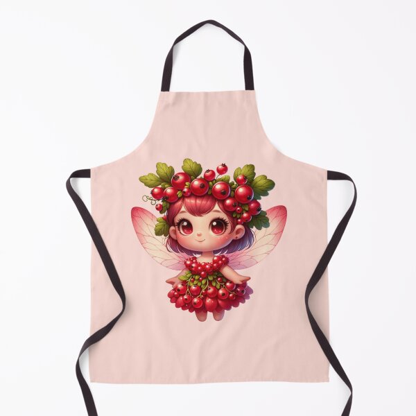 Item preview, Cassis Fairy with Red Currants and Wings Manga Anime Kawaii Chibi Girl Fruits Tropical Summer designed and sold by Annika Shurafa.