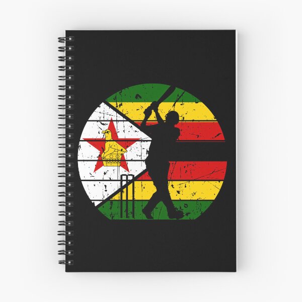 Item preview, Cricket Batsman Silhouette Zimbabwe Flag designed and sold by SportsT-Shirts.