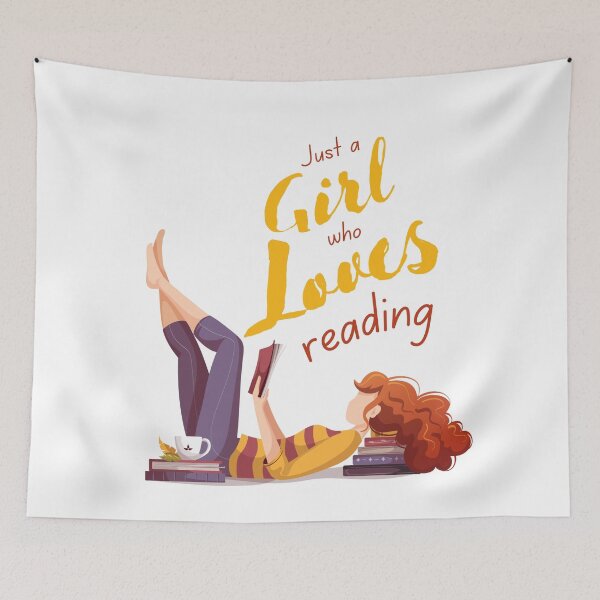 Item preview, Just a Girl Who Loves to Read designed and sold by Invisible-Cult.