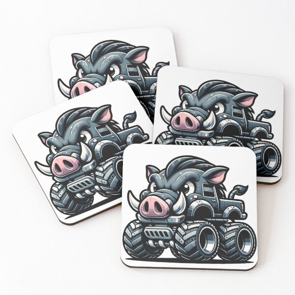 Item preview, Kawaii Hedge Hog Monster Truck designed and sold by Redblackman.