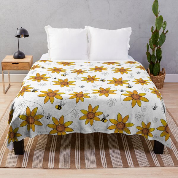 Item preview, Bees and Sunflower designed and sold by Julie Woolfolk.