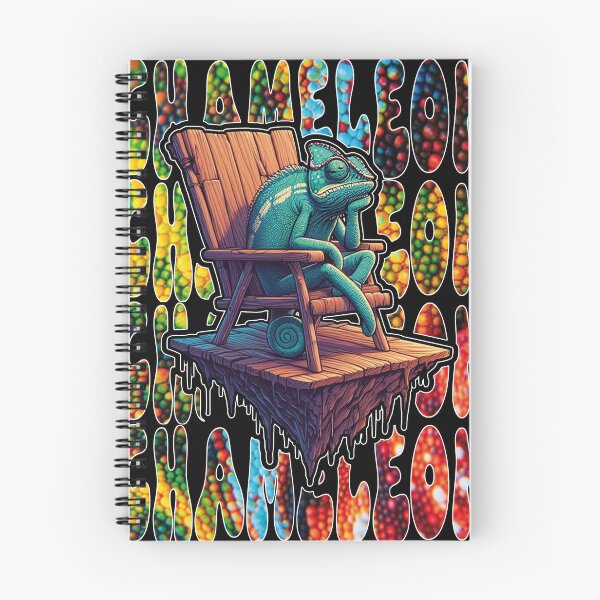 Item preview, Chamaleon Chill Vibes (Black Background) designed and sold by estoicore.