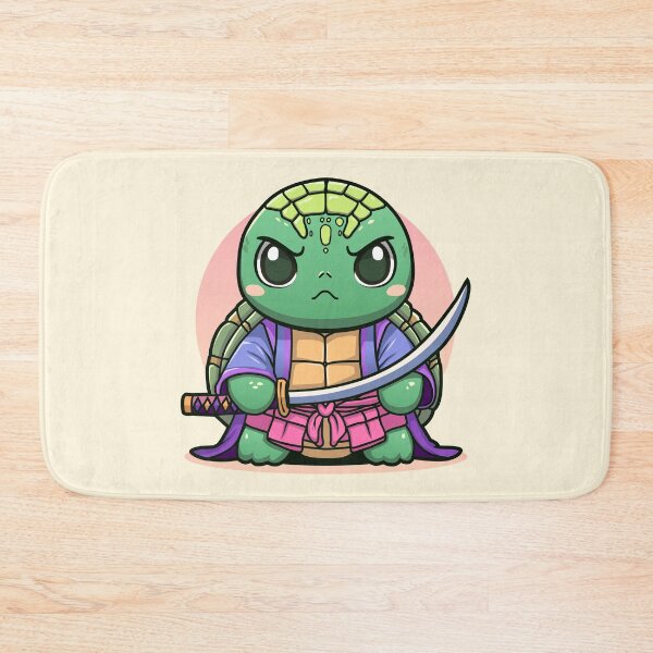 Item preview, Cute Samurai Turtle, turtle warrior, kawaii style illustration designed and sold by Dizartico.