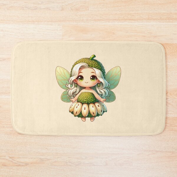 Item preview, Jackfruit Fairy with Green Wings Cute Anime Manga Girl Tropical Fruits Exotic Nature designed and sold by Annika Shurafa.