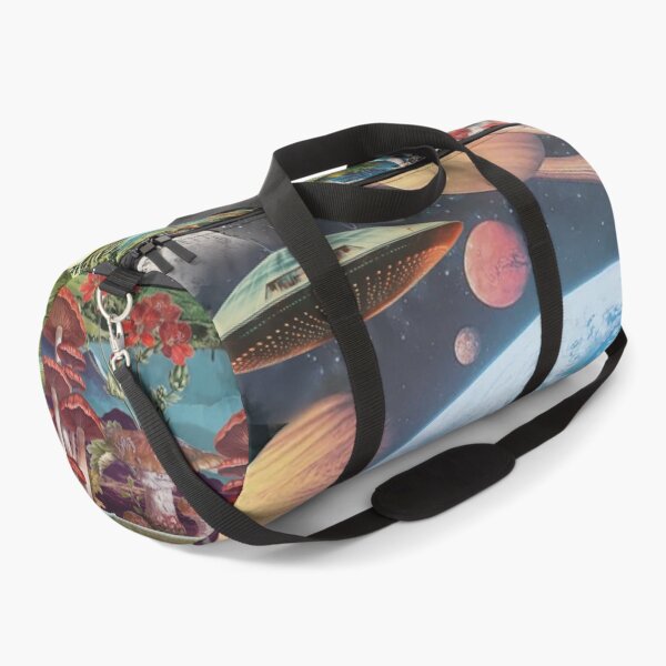Item preview, 'Leap of Faith' Vintage Space Collage ft. UFO, Jelly, Planets, Flowers + Mushrooms designed and sold by Venus-in-Virgo.