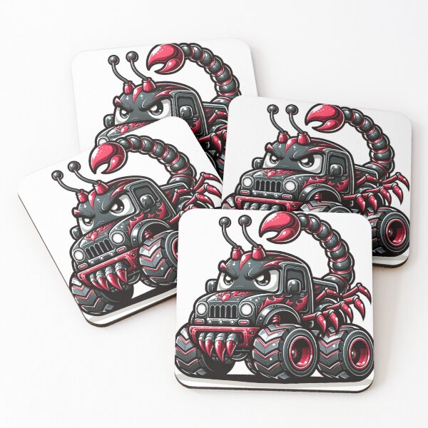 Item preview, Kawaii Scorpion Monster Truck designed and sold by Redblackman.