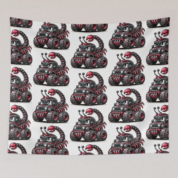 Item preview, Kawaii Scorpion Monster Truck designed and sold by Redblackman.