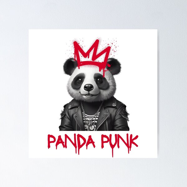 Item preview, Panda Punk King designed and sold by pUNKnown.