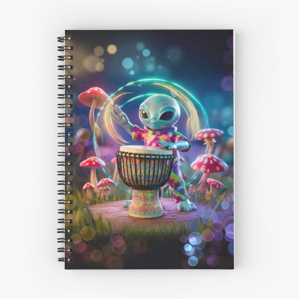 Item preview, ALIEN DJEMBE DRUMMER Music Festival Tribal Spaced Out of this World Trippy Percussion Pal Drum Circle HAND Drum Celebration Psychedelic Art  designed and sold by BadassBazaar.