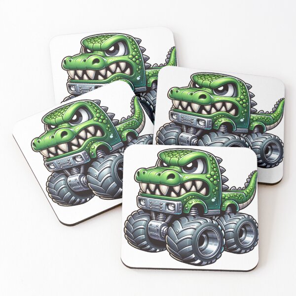 Item preview, Kawaii Crocodile Monster Truck designed and sold by Redblackman.
