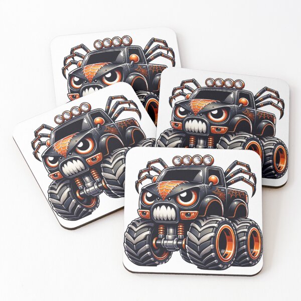 Item preview, Kawaii Spider Monster Truck designed and sold by Redblackman.