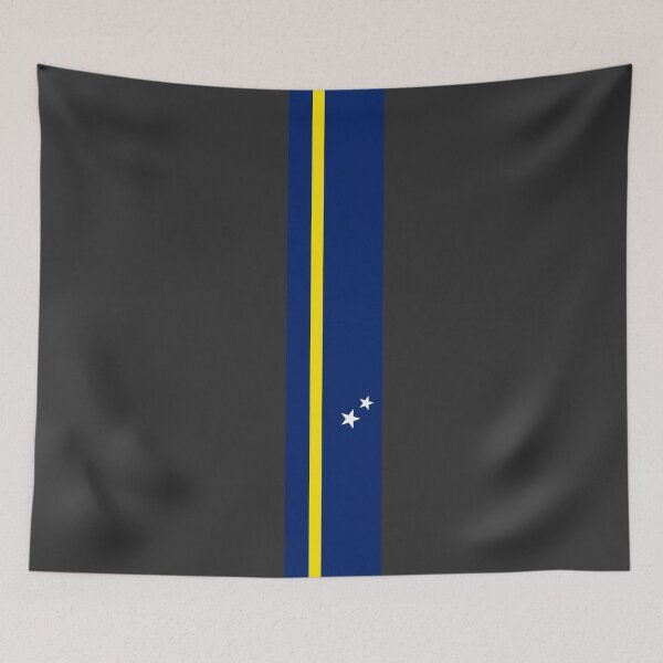 Item preview, Curacao Stripe Flag designed and sold by Candie-Shop.