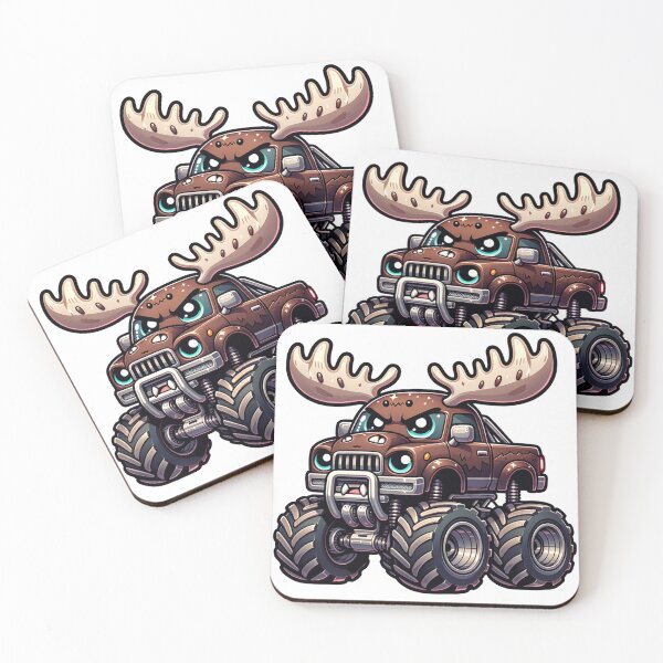 Item preview, Kawaii Moose Monster Truck designed and sold by Redblackman.