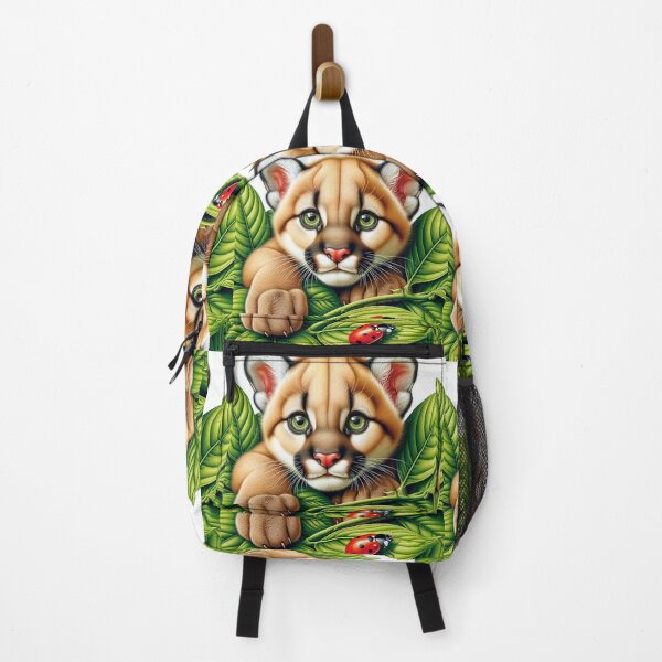Item preview, Baby cougar and ladybug designed and sold by Catherine Harrison.