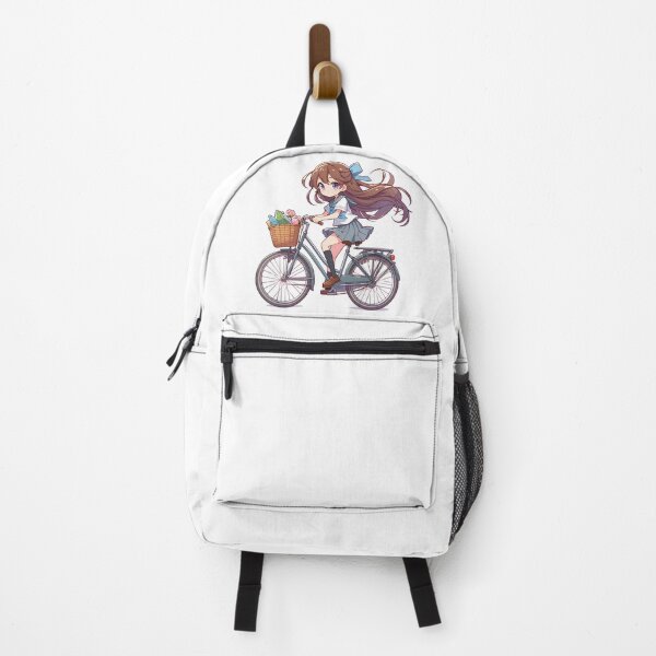 Item preview, Graceful Ride: Beautiful Girl on a Bicycle designed and sold by daruneenok.