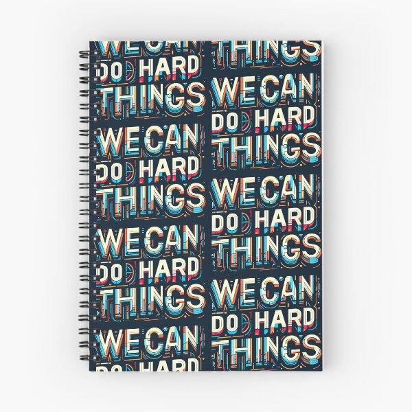 Item preview, We Can Do Hard Things, typography designed and sold by maxmaj.