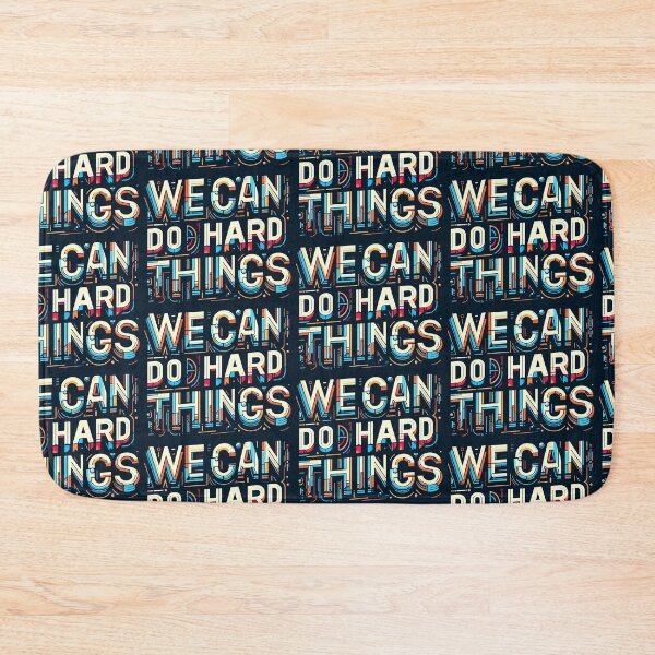 Item preview, We Can Do Hard Things, typography designed and sold by maxmaj.