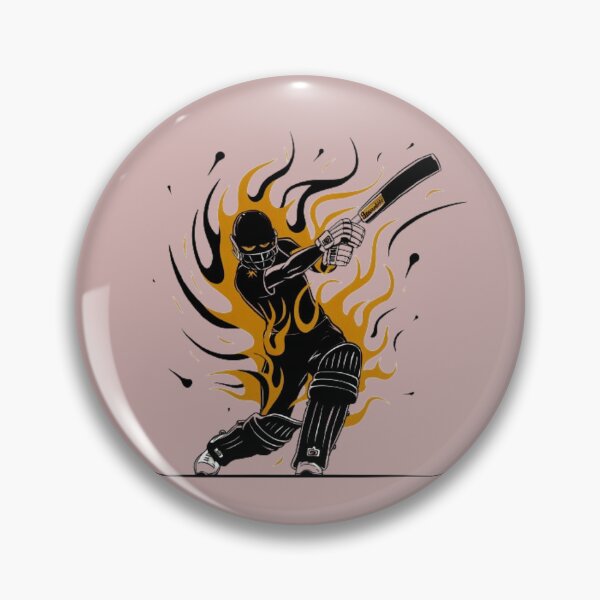 Item preview, Cricket Firestorm: Blazing Batsman Design designed and sold by Masi Ullah.