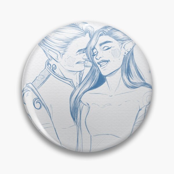 Item preview, Feyre and Rhys at Star fall - Fanart designed and sold by Bruna Aléxia  Vieira.