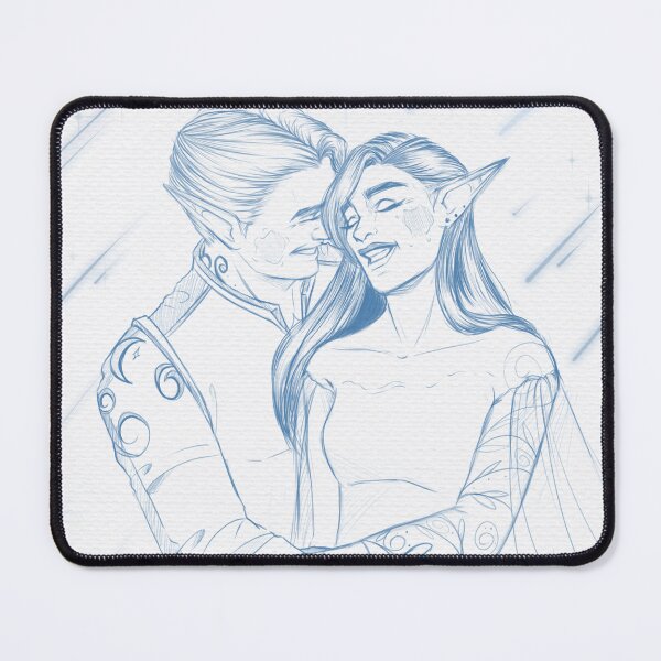 Item preview, Feyre and Rhys at Star fall - Fanart designed and sold by Bruna Aléxia Vieira.