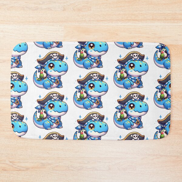 Item preview, Cute Kawaii Pirate Baby Dinosaur 11 designed and sold by Redblackman.