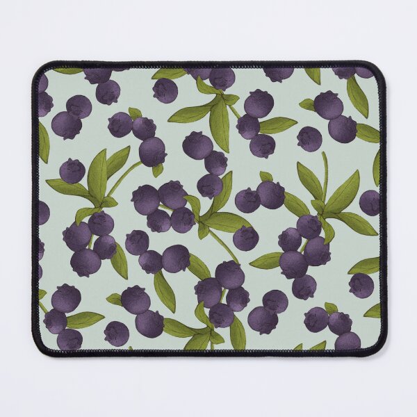 Item preview, Blueberry pattern on blue designed and sold by Kelly Spencer Contino.