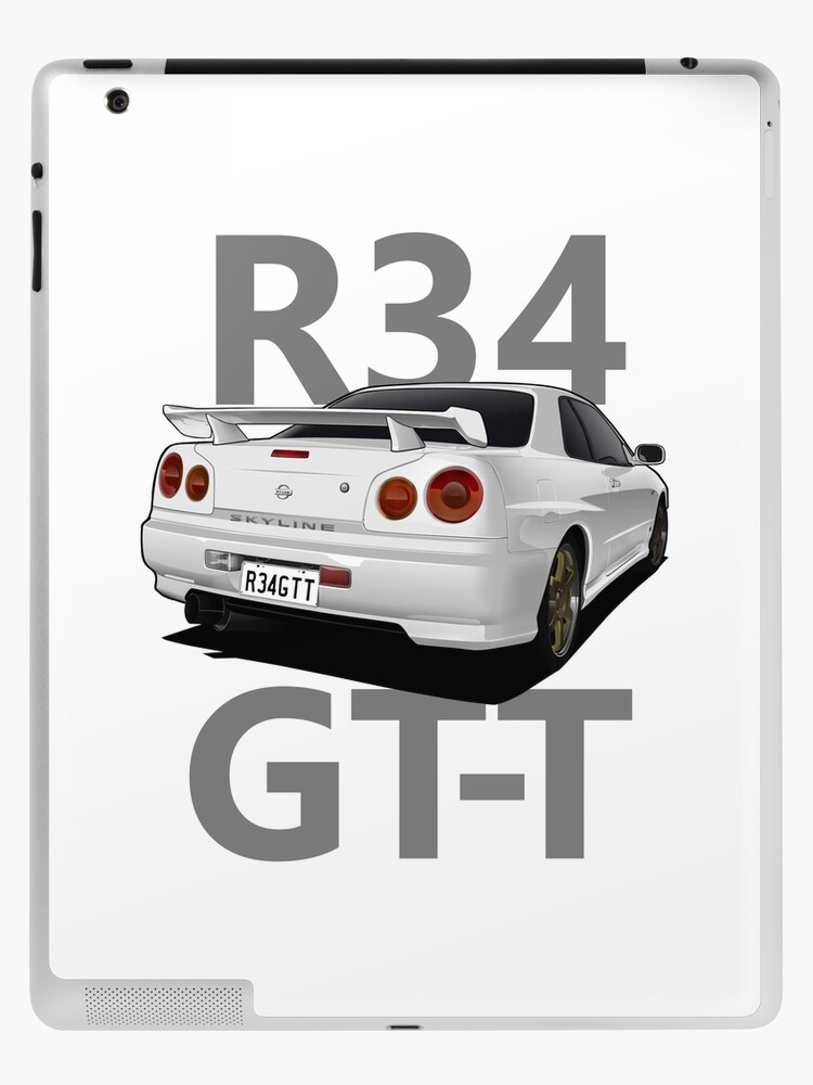 Nissan Skyline R34 Gt T Ipad Case Skin By Art Vand3lay Redbubble