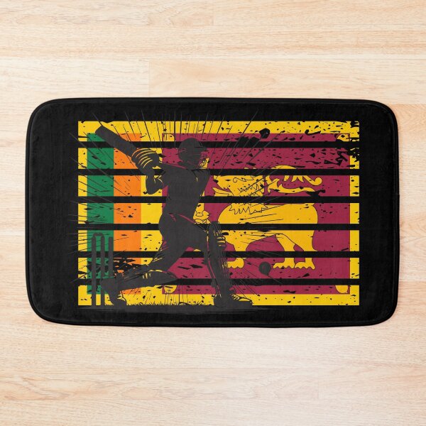 Item preview, Cricket Batsman Against Sri Lanka Flag designed and sold by SportsT-Shirts.