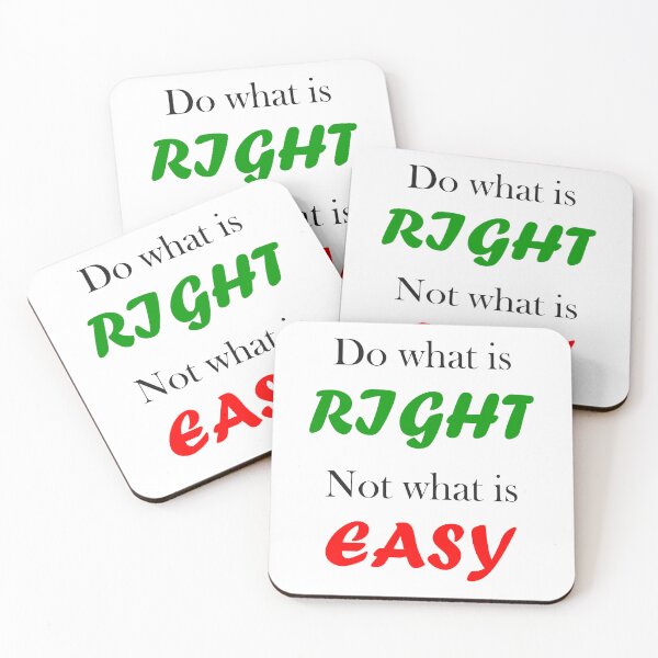 Item preview, Do what is RIGHT Not what is EASY designed and sold by AhMath.