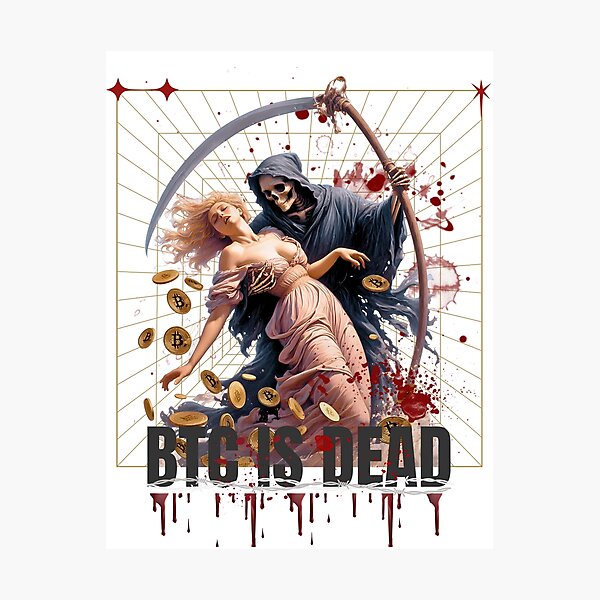 Item preview, Bitcoin is dead,Btc Angel,BTC,Bitcoin,Bitcoin Art,Angel,reaper btc designed and sold by 1SINGHA.