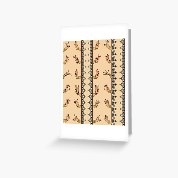 Many Mudras Greeting Card