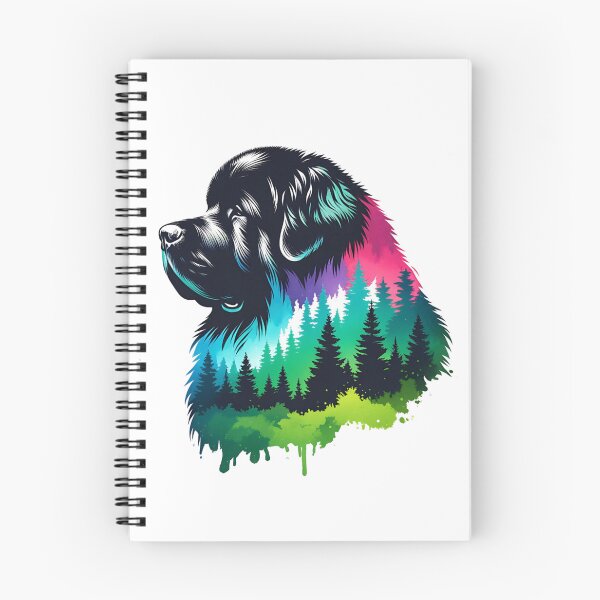 Item preview, Newfoundland Dog Forest Silhouette designed and sold by TheAnimalZ00.