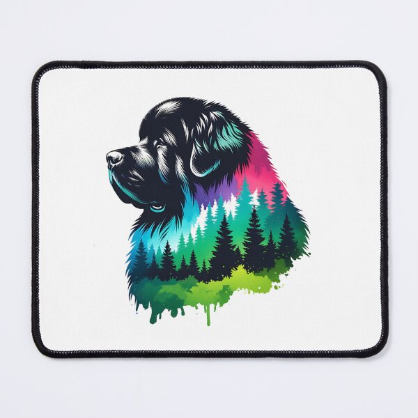 Item preview, Newfoundland Dog Forest Silhouette designed and sold by TheAnimalZ00.