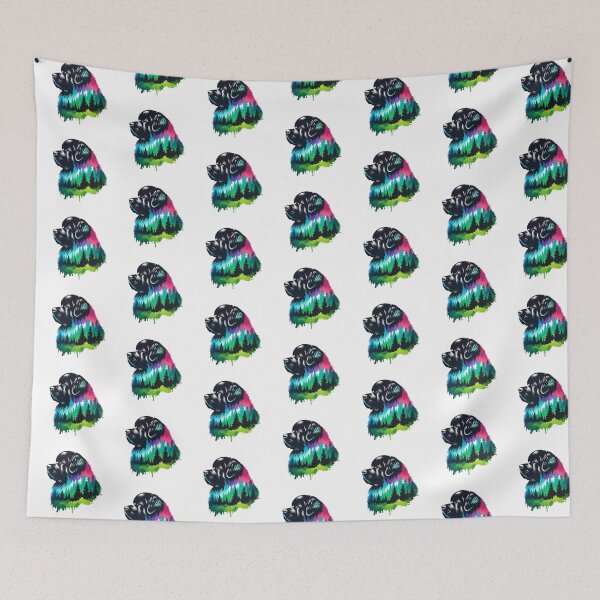 Item preview, Newfoundland Dog Forest Silhouette designed and sold by TheAnimalZ00.