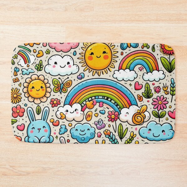 Item preview, Cartoon doodles pattern designed and sold by FLATVAC STICKER.