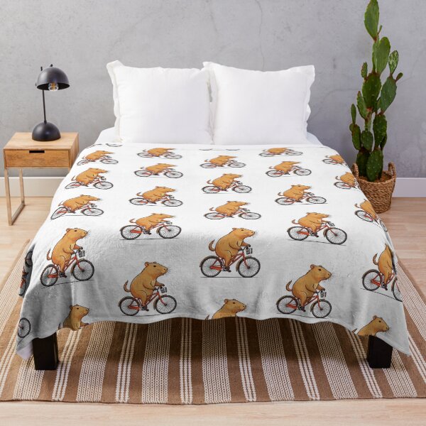 Item preview, Capybara Riding A Bicycle designed and sold by TheAnimalZ00.