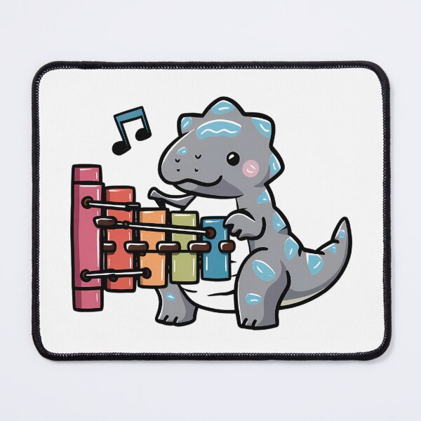 Item preview, Stegosaurus Rocks Out on Xylophone designed and sold by jubileejungle.
