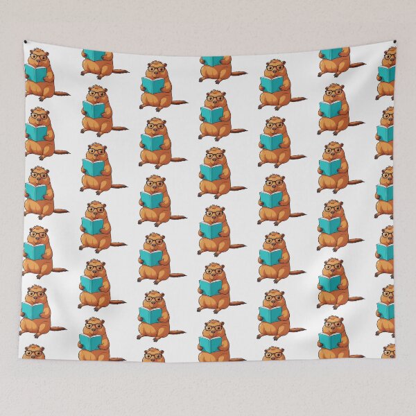 Item preview, Capybara Reading designed and sold by TheAnimalZ00.