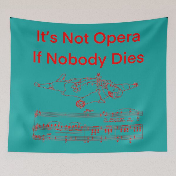 Item preview, It’s Not Opera 2 red writing designed and sold by ClaireBillson.