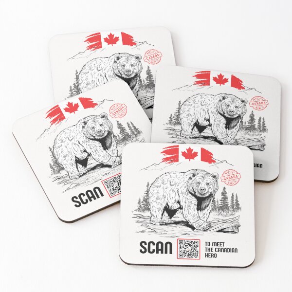 Item preview, Interactive AR Grizzly (for white or light shades only). Interactive collection with Augmented Reality designed and sold by Faushteyn.