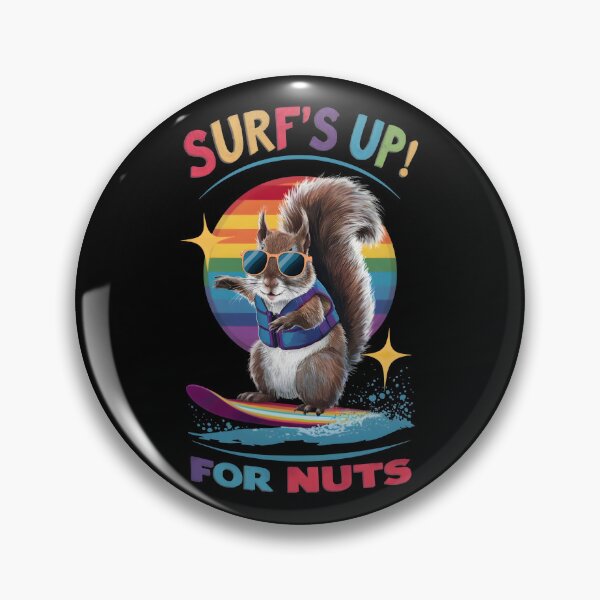 Item preview, Surf's up for nuts. Funny squirrel Wakeboarding and surfing for men designed and sold by ClinicalHubs.