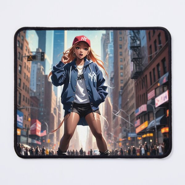 Item preview, Rapper girl New York Times Square designed and sold by Artbellachi.