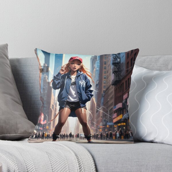 Item preview, Rapper girl New York Times Square designed and sold by Artbellachi.