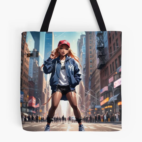 Item preview, Rapper girl New York Times Square designed and sold by Artbellachi.
