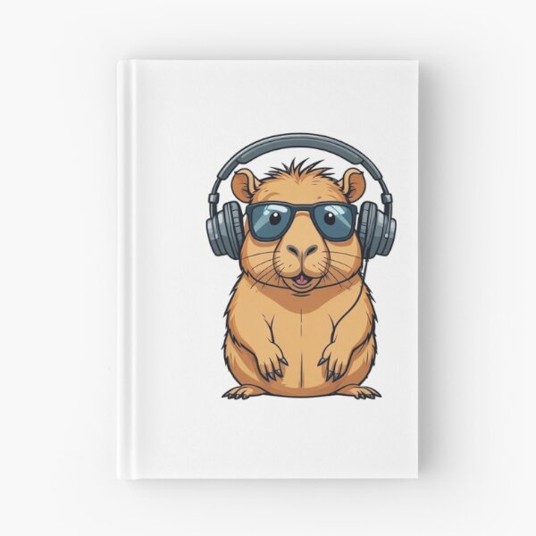 Item preview, Cool Capybara Wearing Headphones designed and sold by TheAnimalZ00.