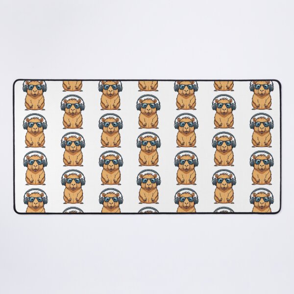 Item preview, Cool Capybara Wearing Headphones designed and sold by TheAnimalZ00.