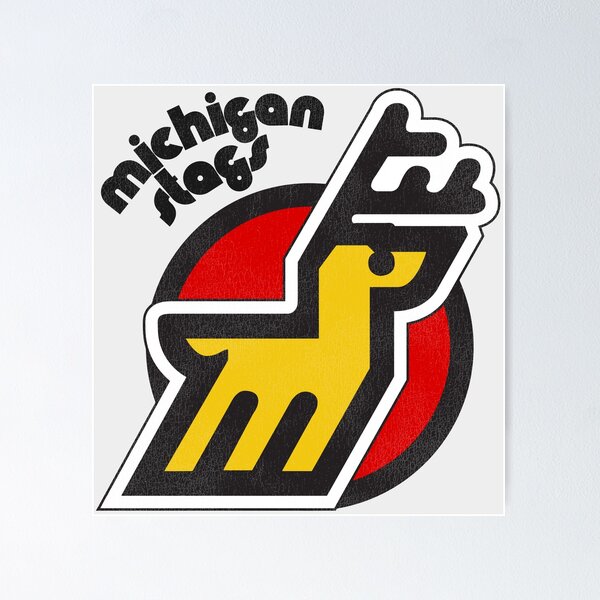 Artikelvorschau, Eishockeymannschaft Michigan Stags entworfen und verkauft von darklordpug.
