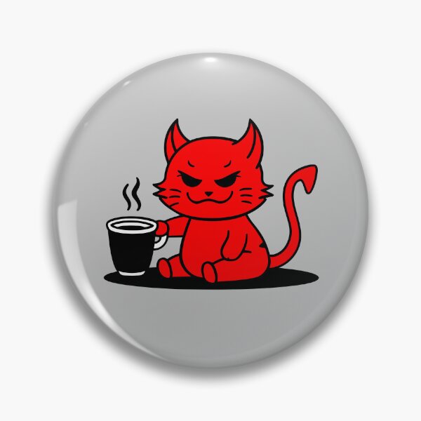 Item preview, lindo gato diablo designed and sold by BlueCloverTrend.